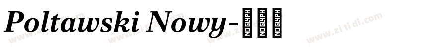 Poltawski Nowy字体转换